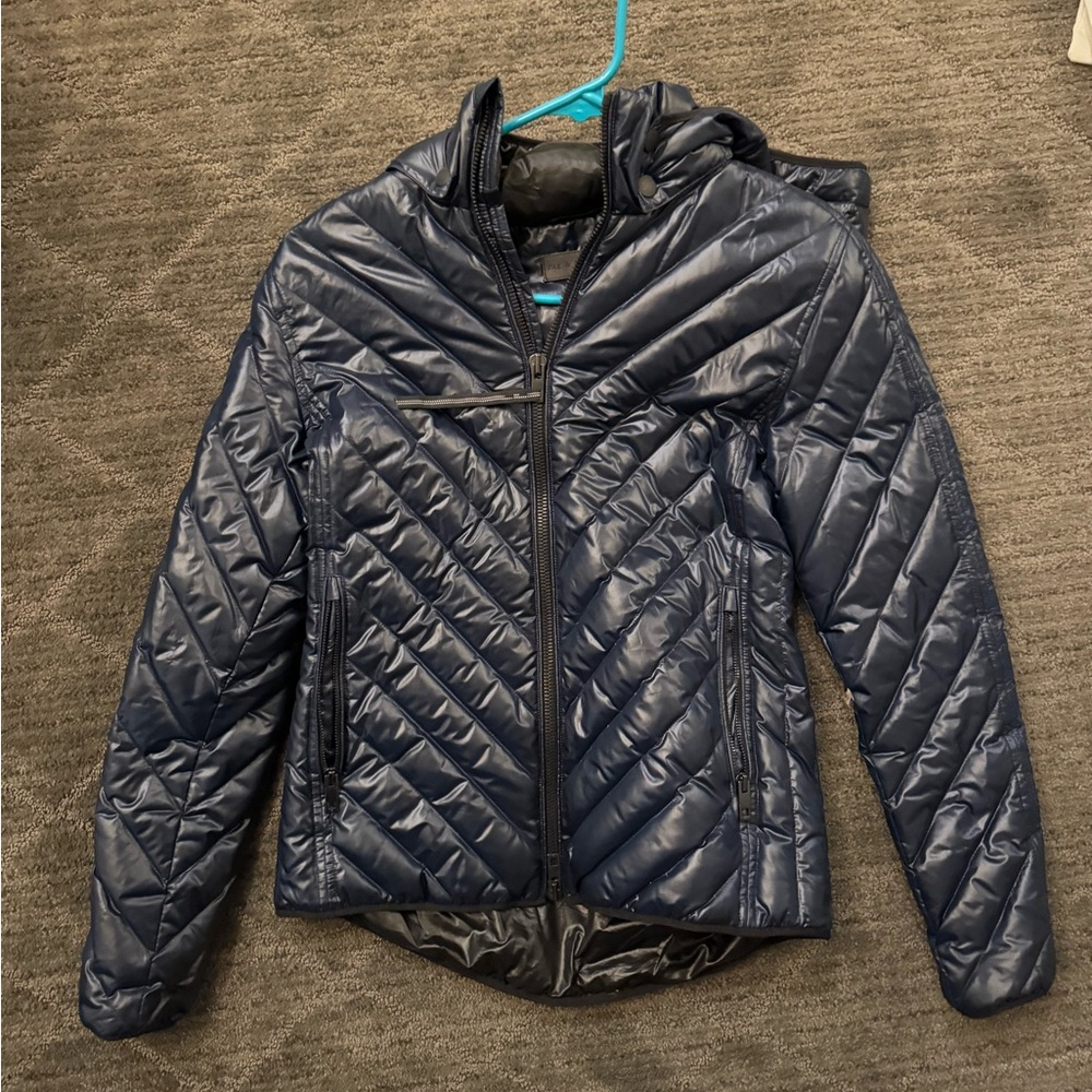 Rag and Bone Navy Quilted Puffer Jacket